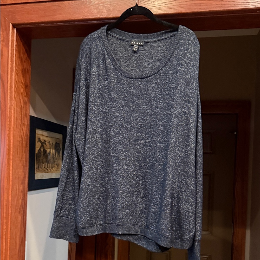 Tribal Navy Knit Sweater